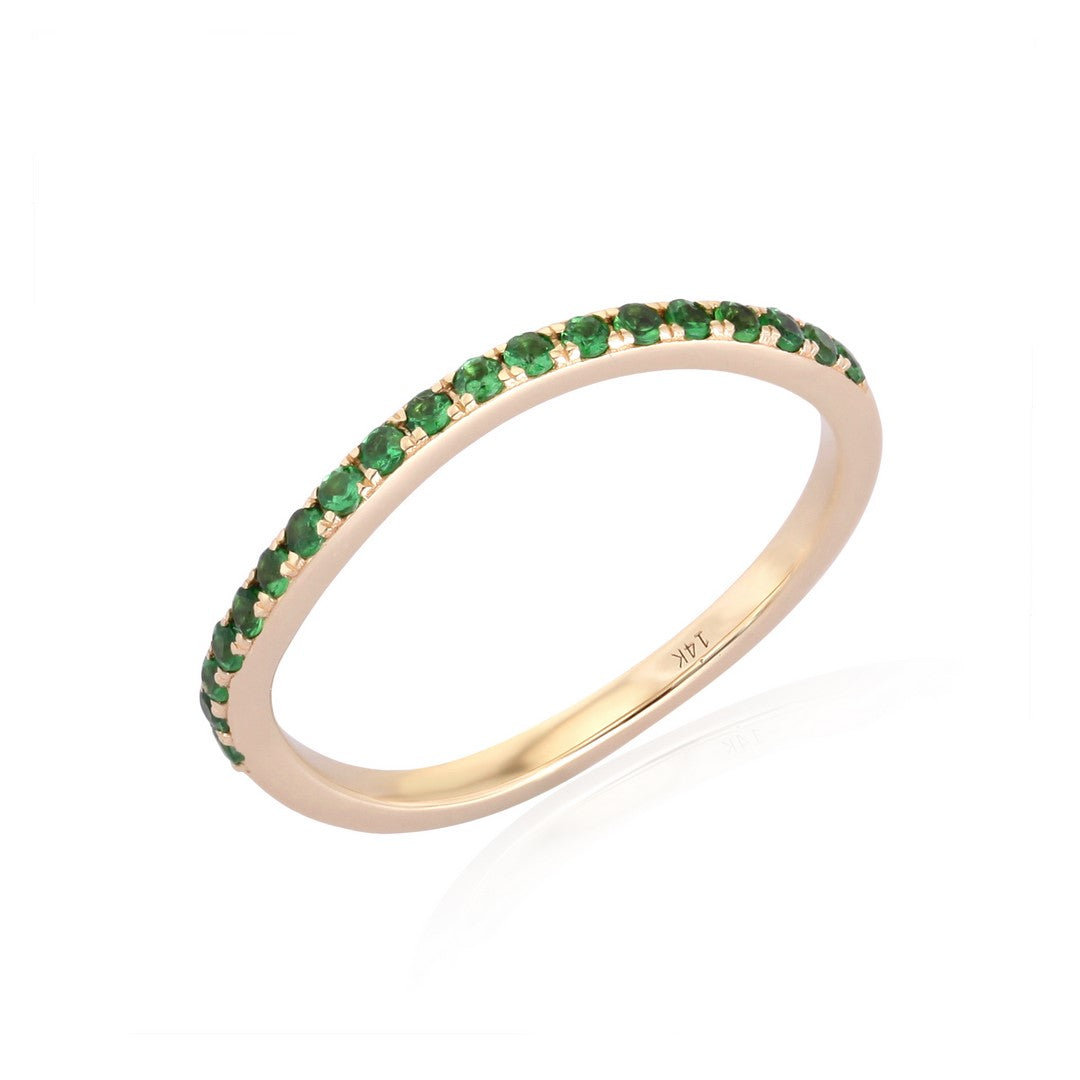 14K Gold Diamond Band Ring