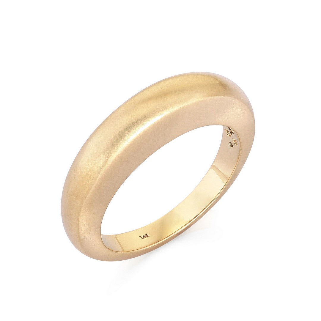 14K Yellow Gold Jaali Gloss Ring