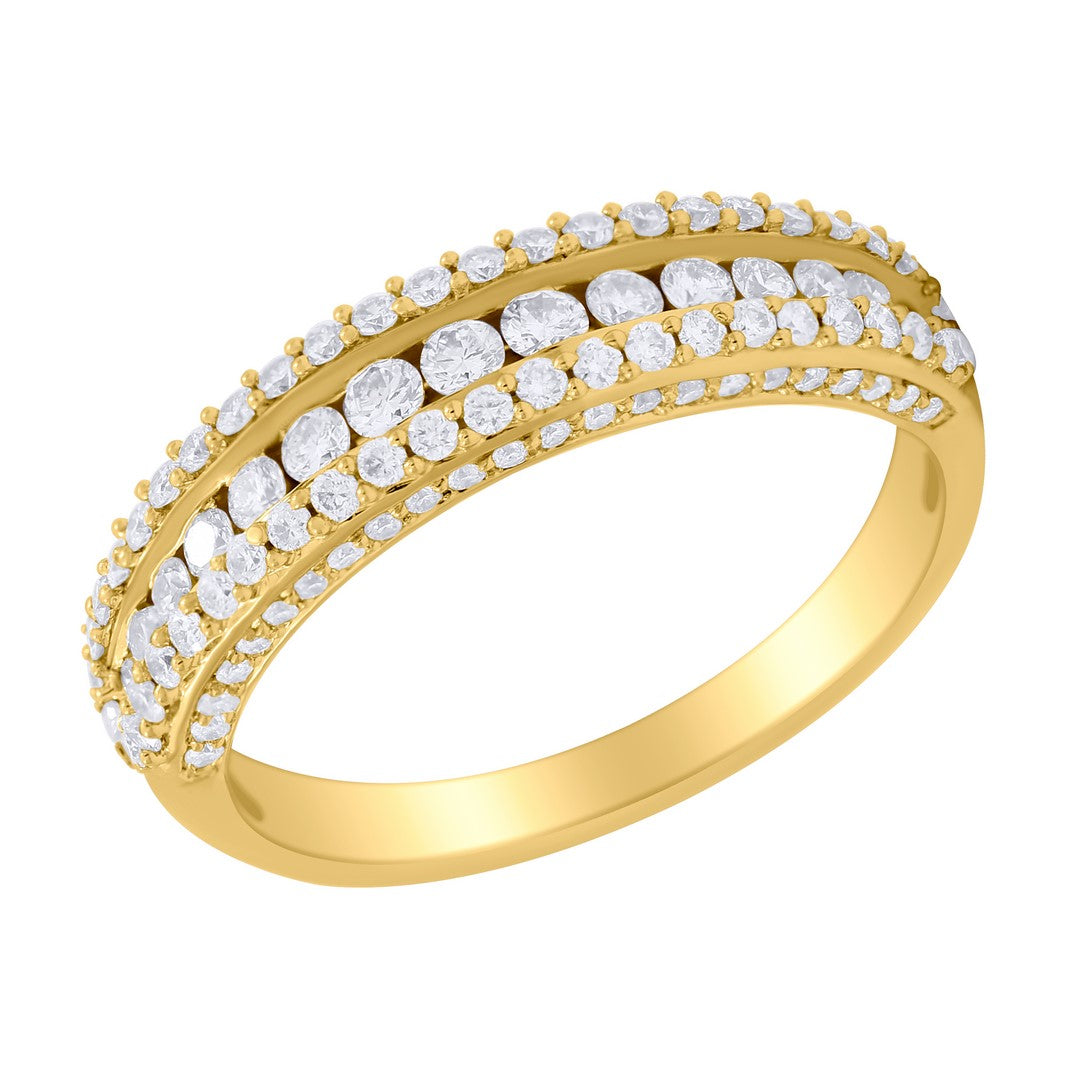 14K Yellow Gold Diamond Ring 0.70CT