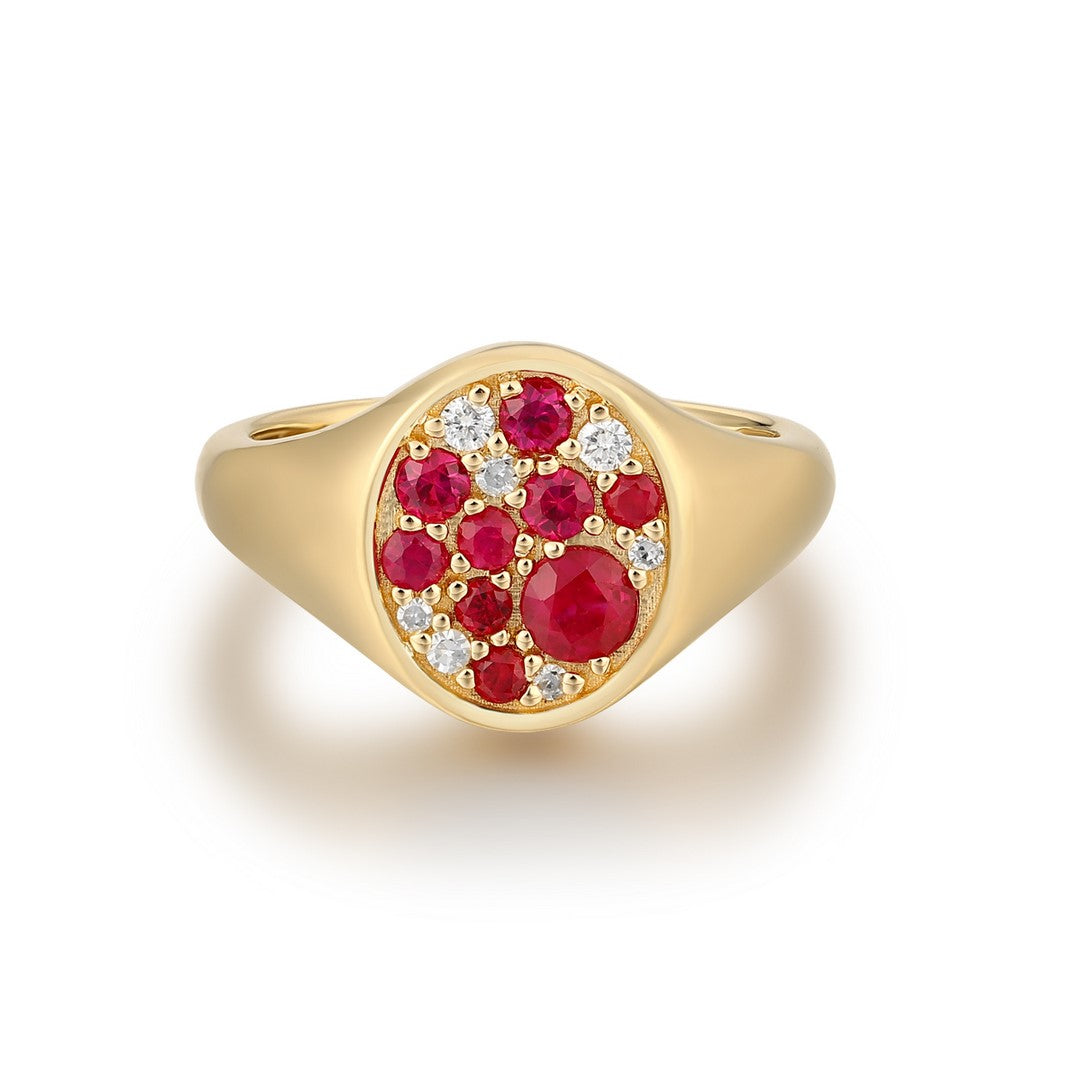14K Yellow Gold Multi-Diamond Ring - 0.40 Carat Total Weight