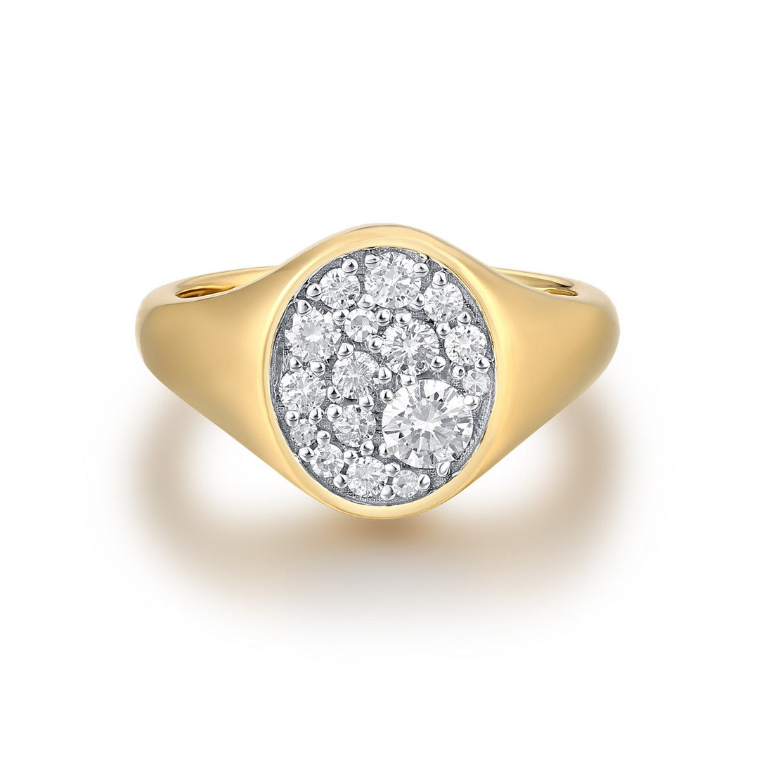 14K Yellow Gold Multi-Diamond Ring - 0.40 Carat Total Weight