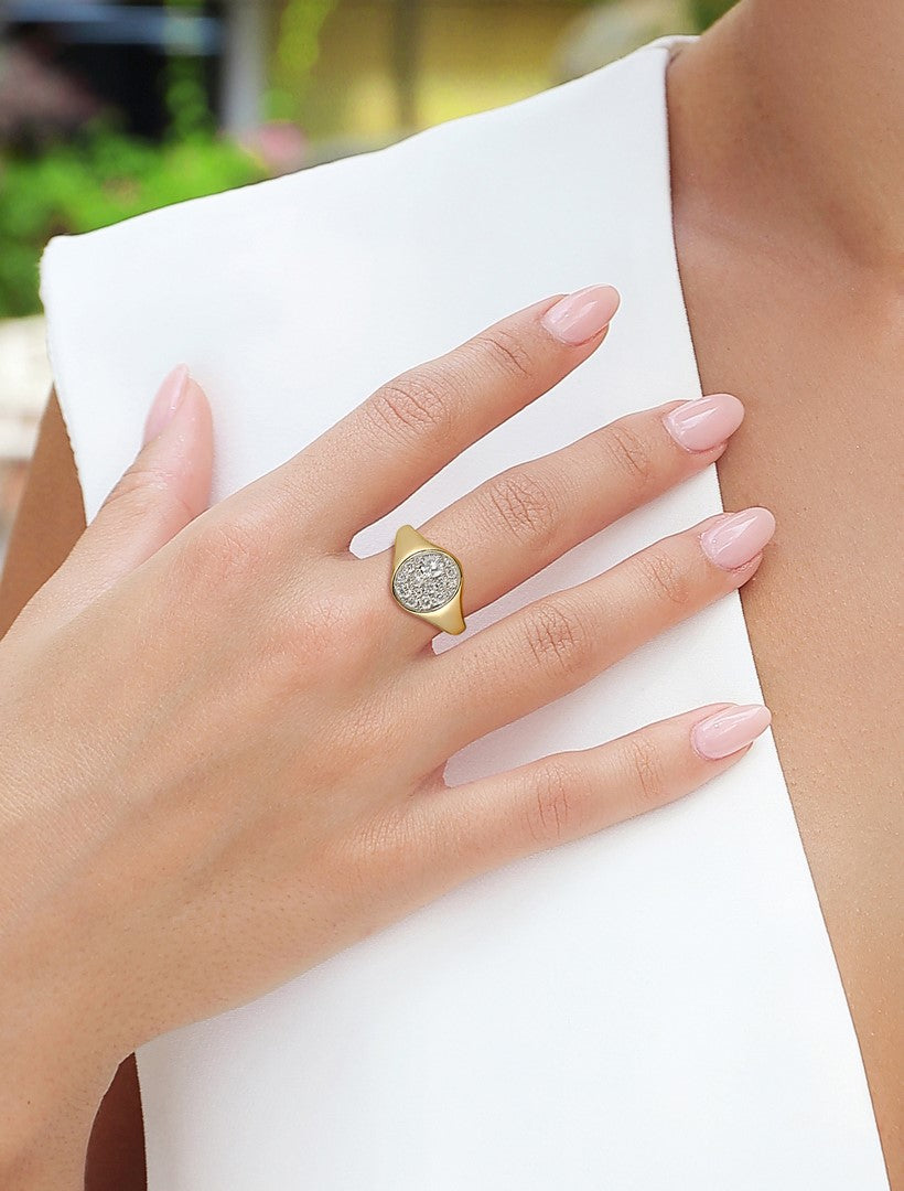 14K Yellow Gold Multi-Diamond Ring - 0.40 Carat Total Weight