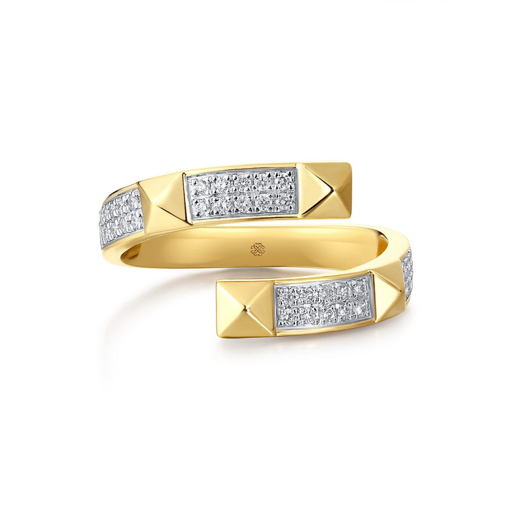 14K Yellow Gold 0.20 CTW Diamond Band Ring