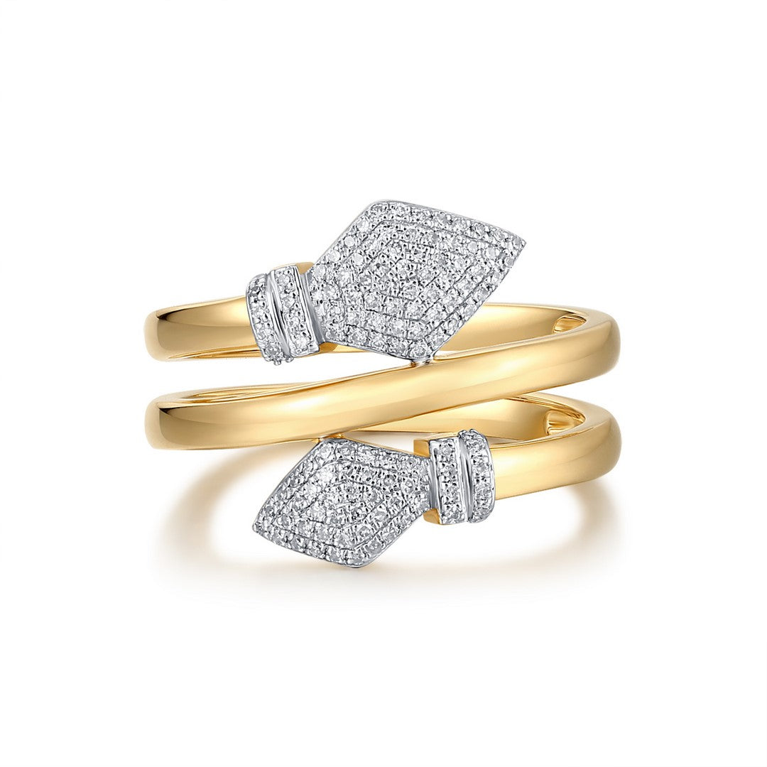 14K Yellow Gold Diamond Band Ring – 0.25 Carat