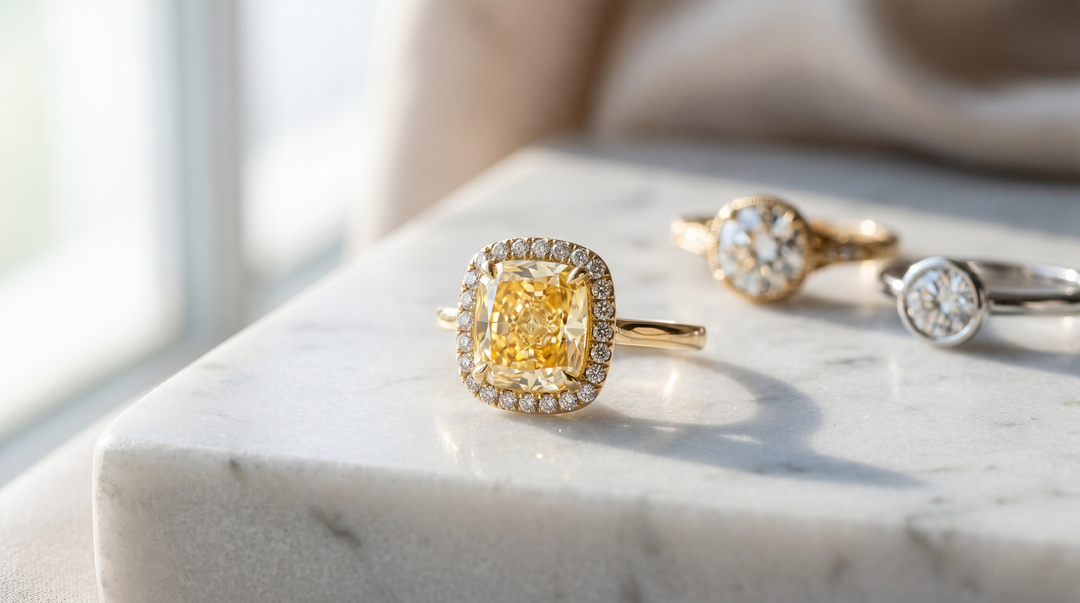 Engagement Ring Trends 2026 — Yellow Diamonds, Halos, and Old-Mine Cuts