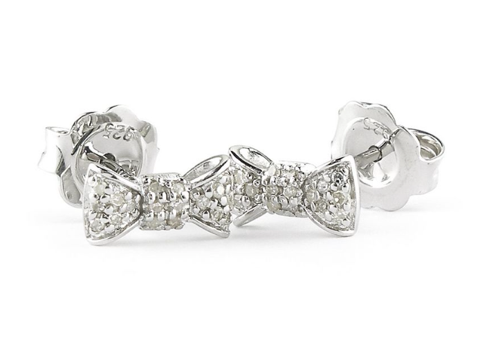 Sterling silver bow studs