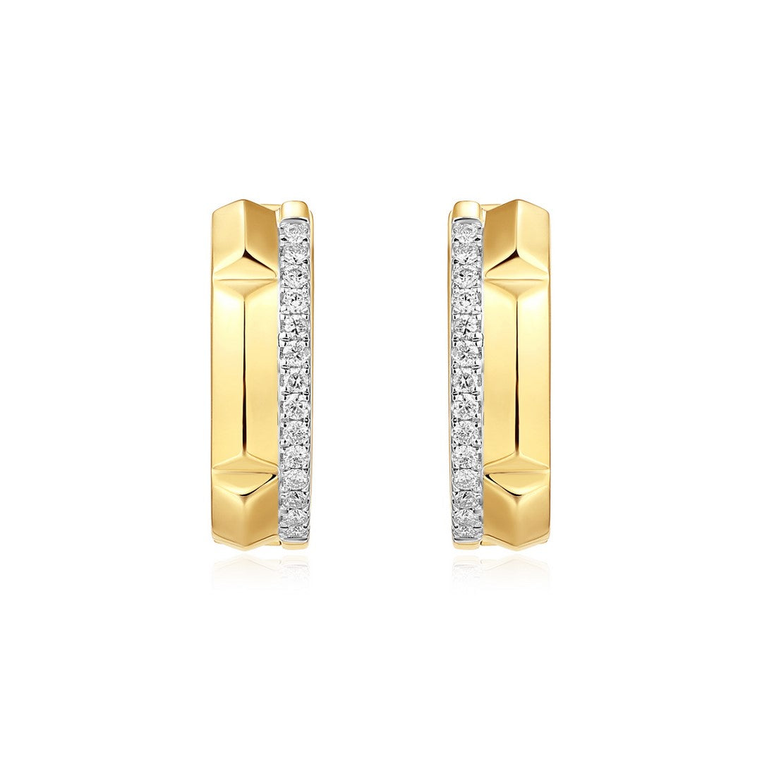 HOOP EARRING, GOLD HOOP, DIAMONDS HOOPS, TEXTURE HOOP
