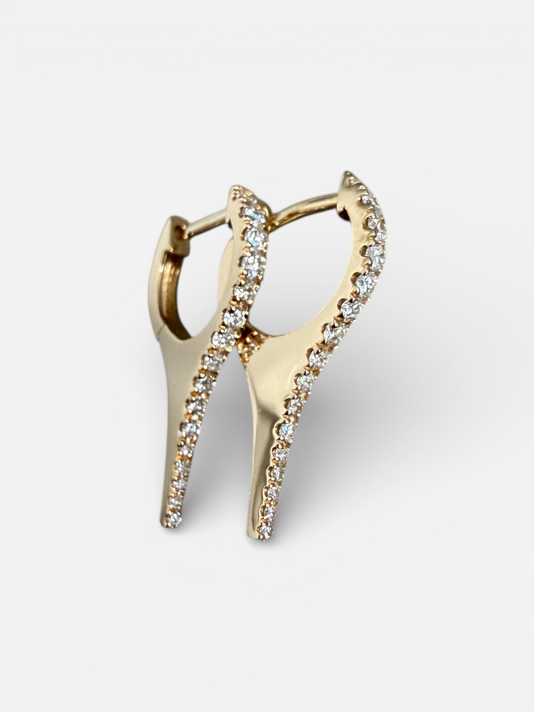 14kyg Large Spike Earrings