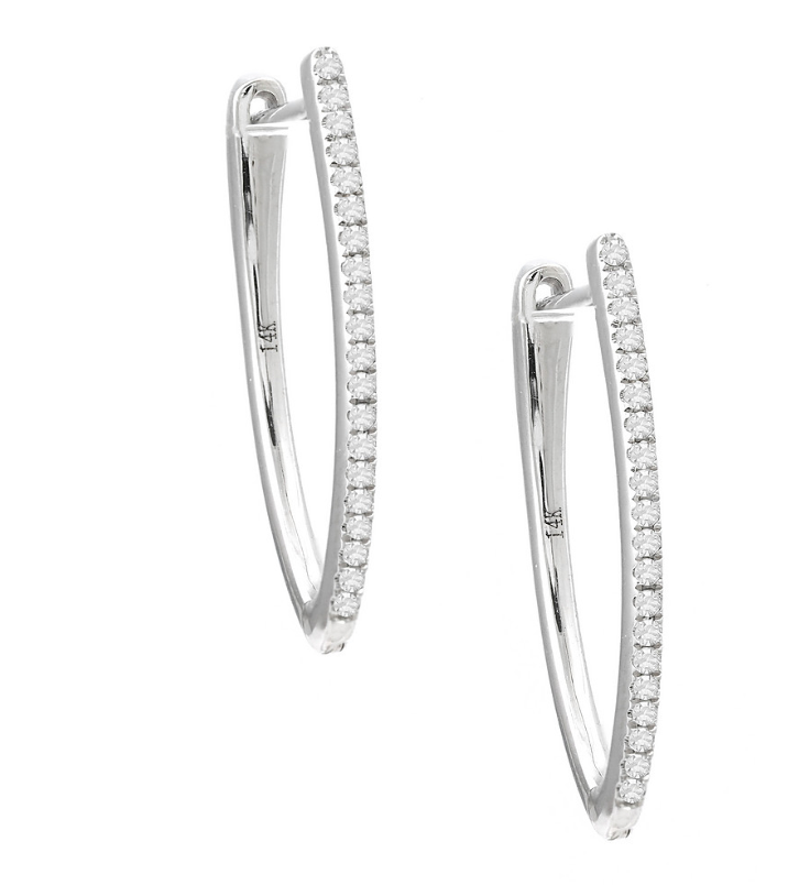 14k Spike Hoop Earrings