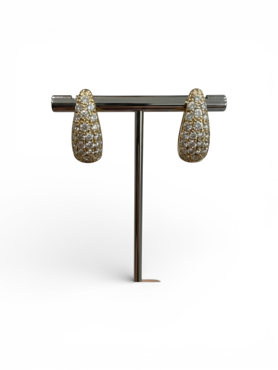 14kyg Diamond Huggies