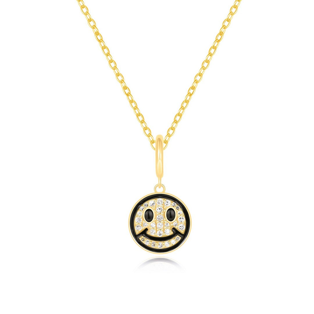 14K Yellow Gold Full Cut Diamond Pendant