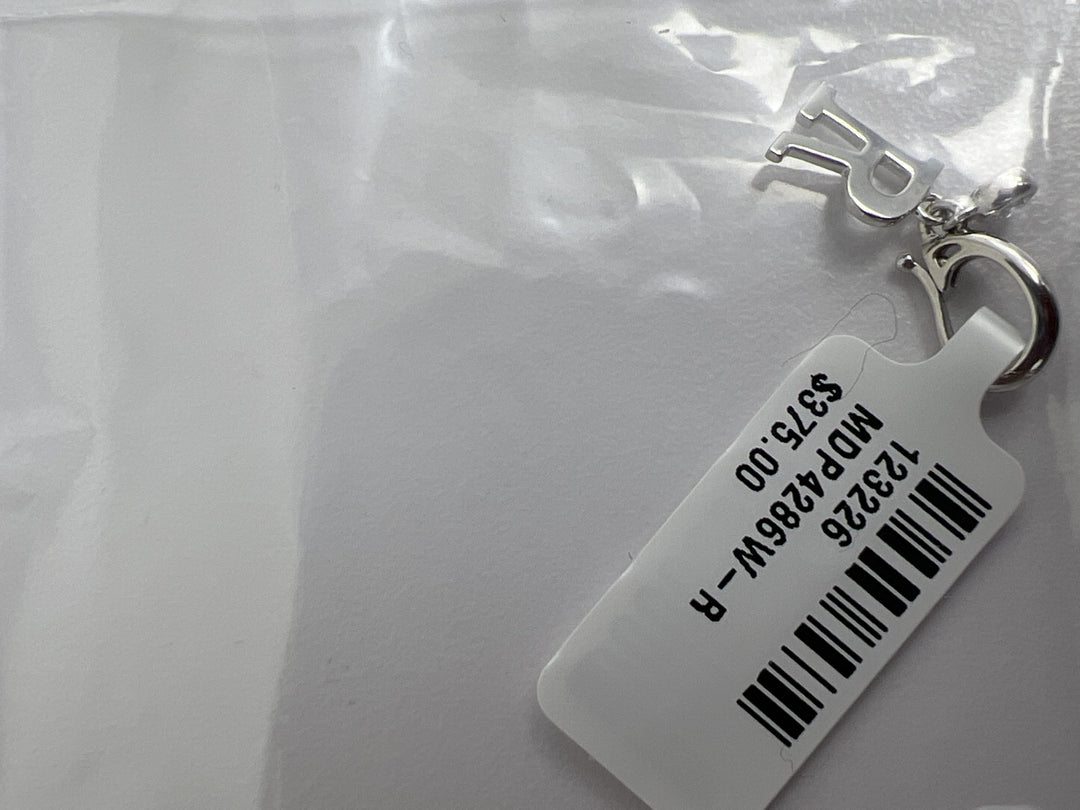 14K White Gold Diamond Initial A Pendant