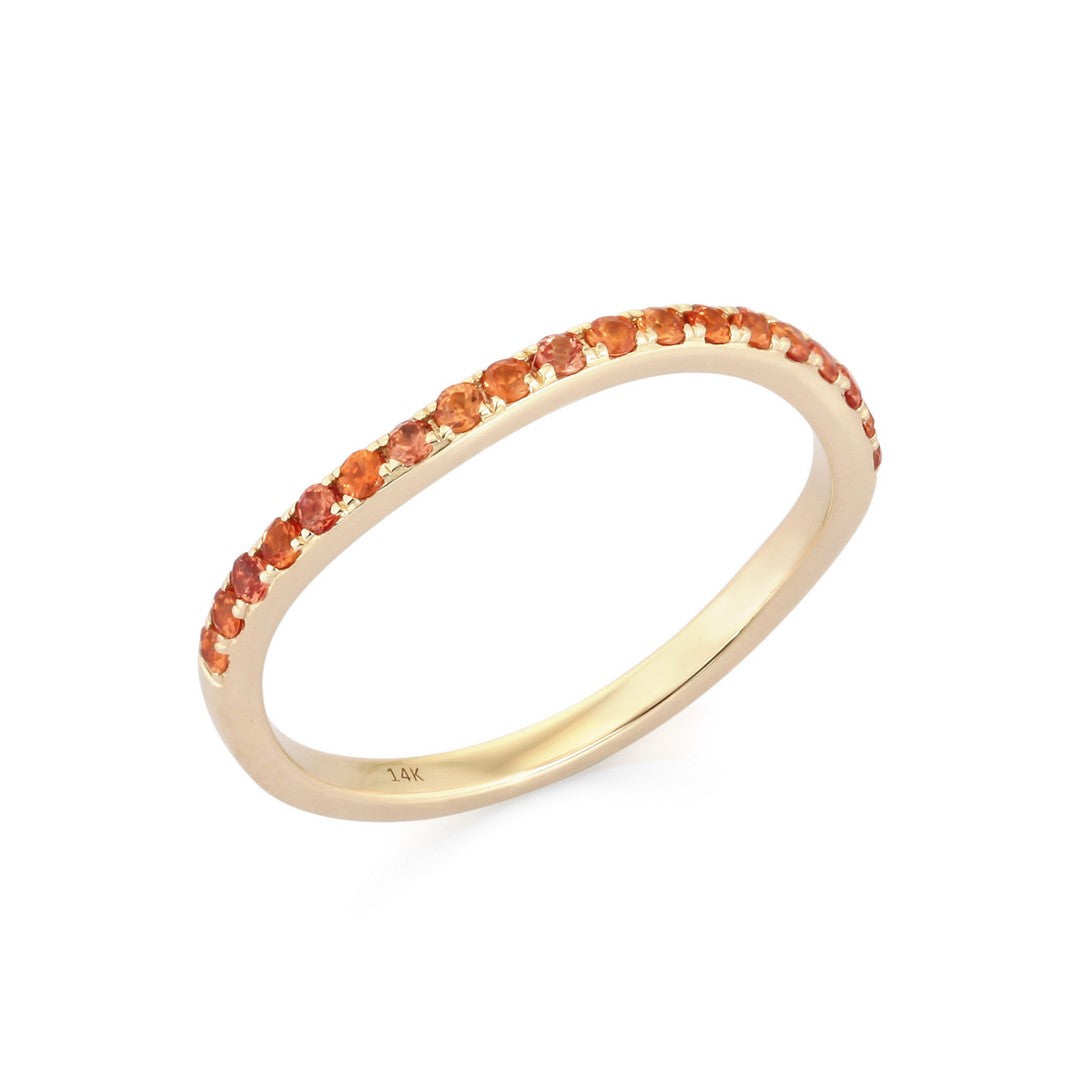14K Gold Diamond Band Ring