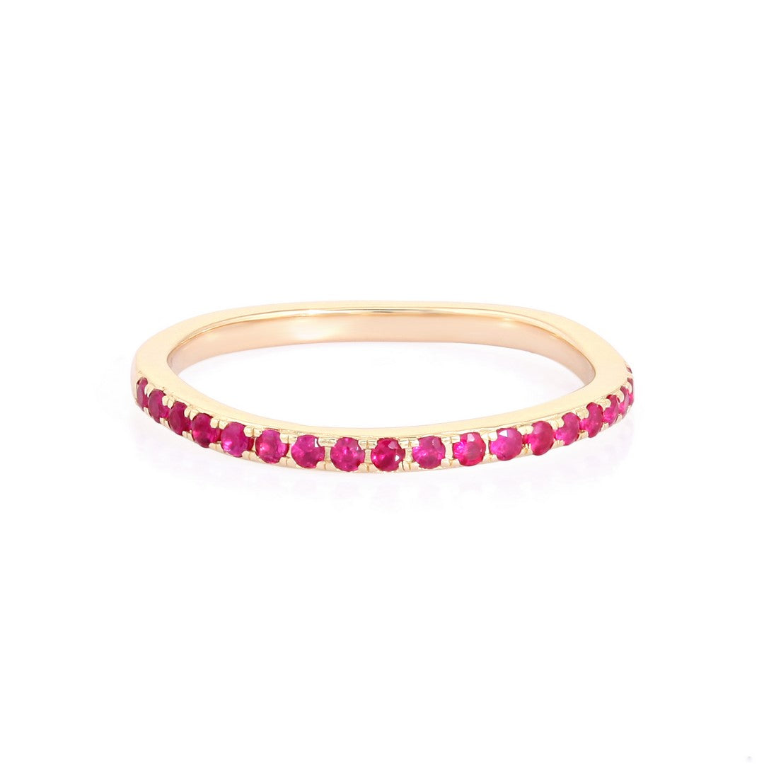 14K Gold Diamond Band Ring
