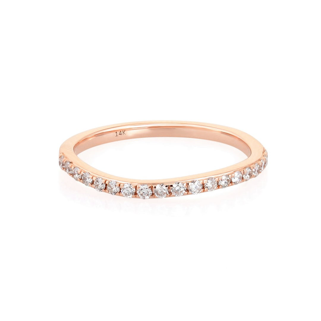14K Gold Diamond Band Ring