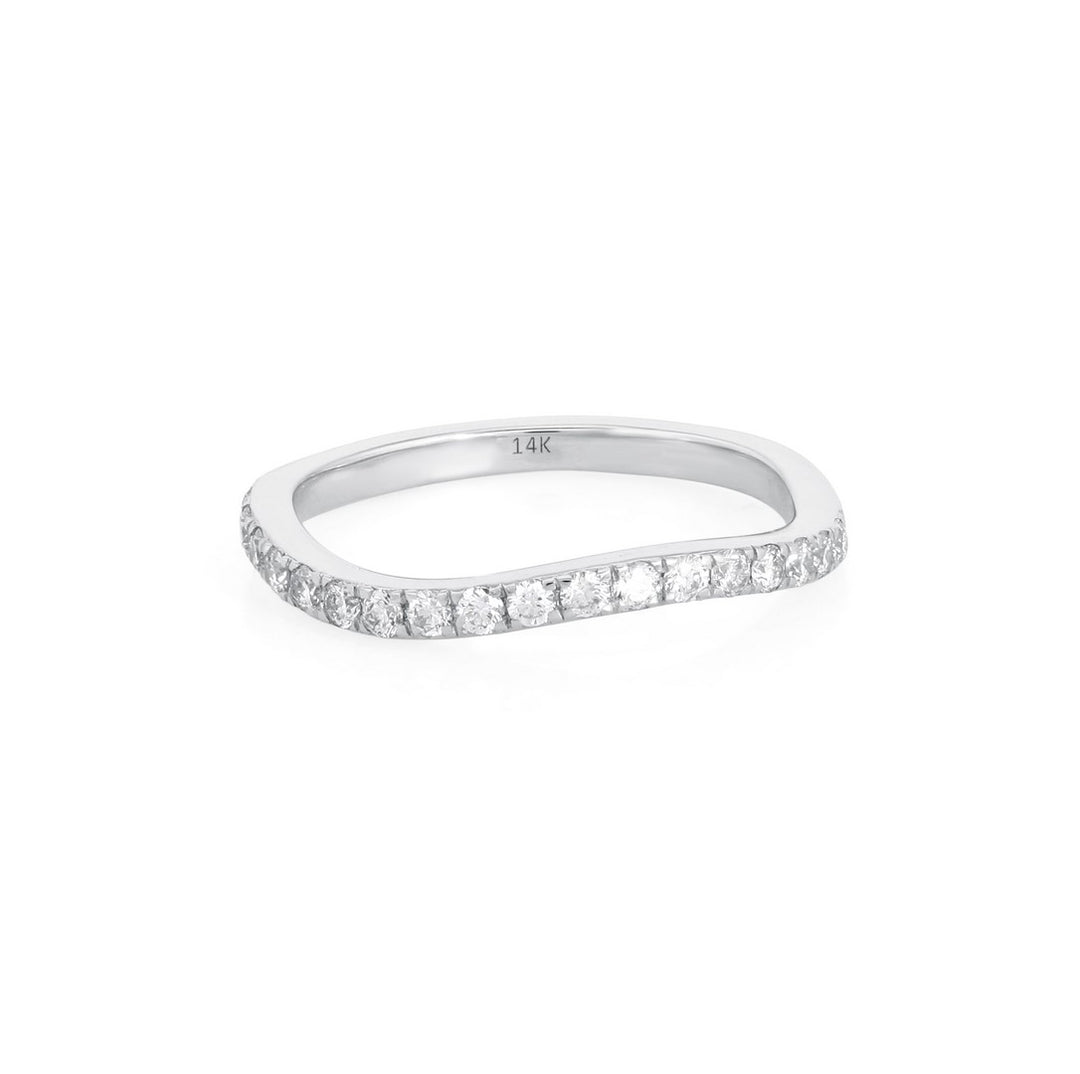 14K Gold Diamond Band Ring