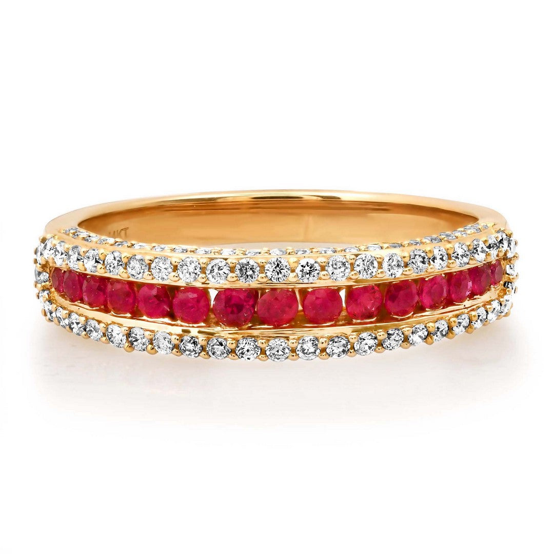 14K Yellow Gold Diamond Ring 0.70CT