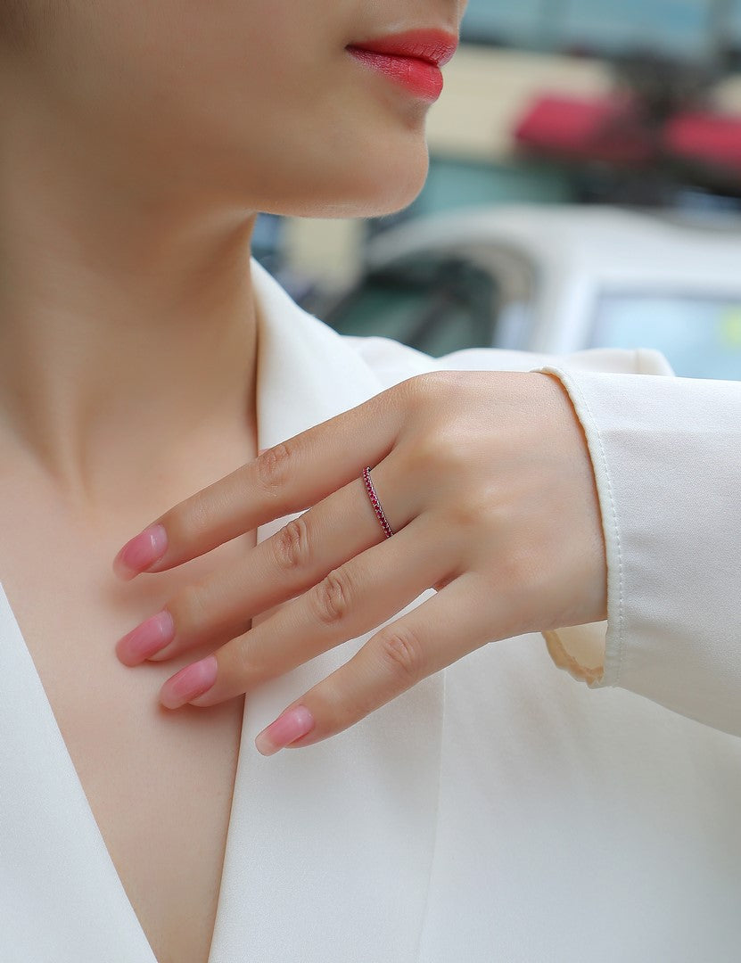 14K Yellow Gold Ruby Ring