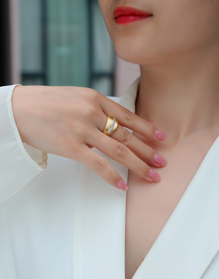 14K Yellow Gold Diamond Ring