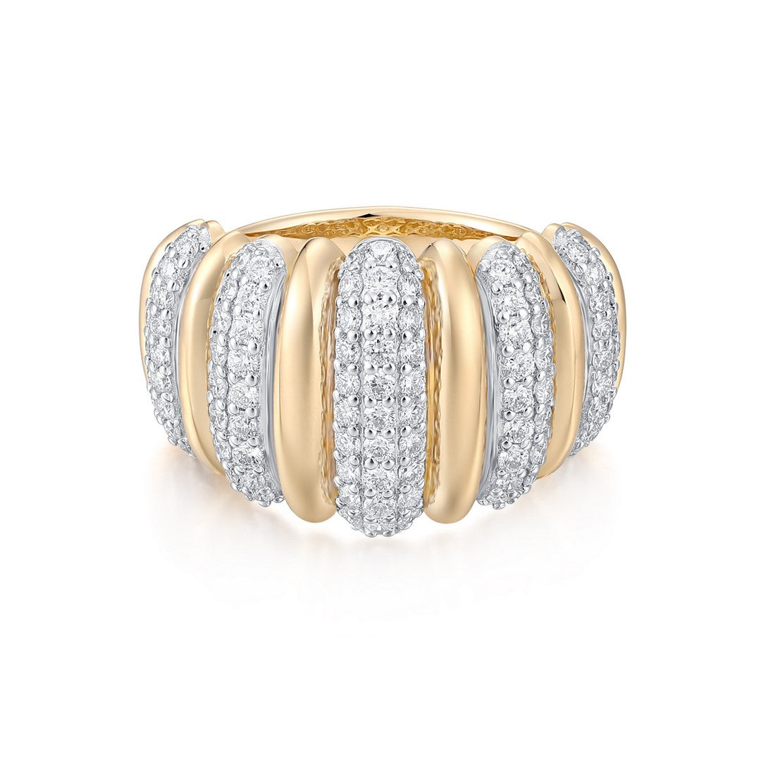 14K Yellow Gold Diamond Ring