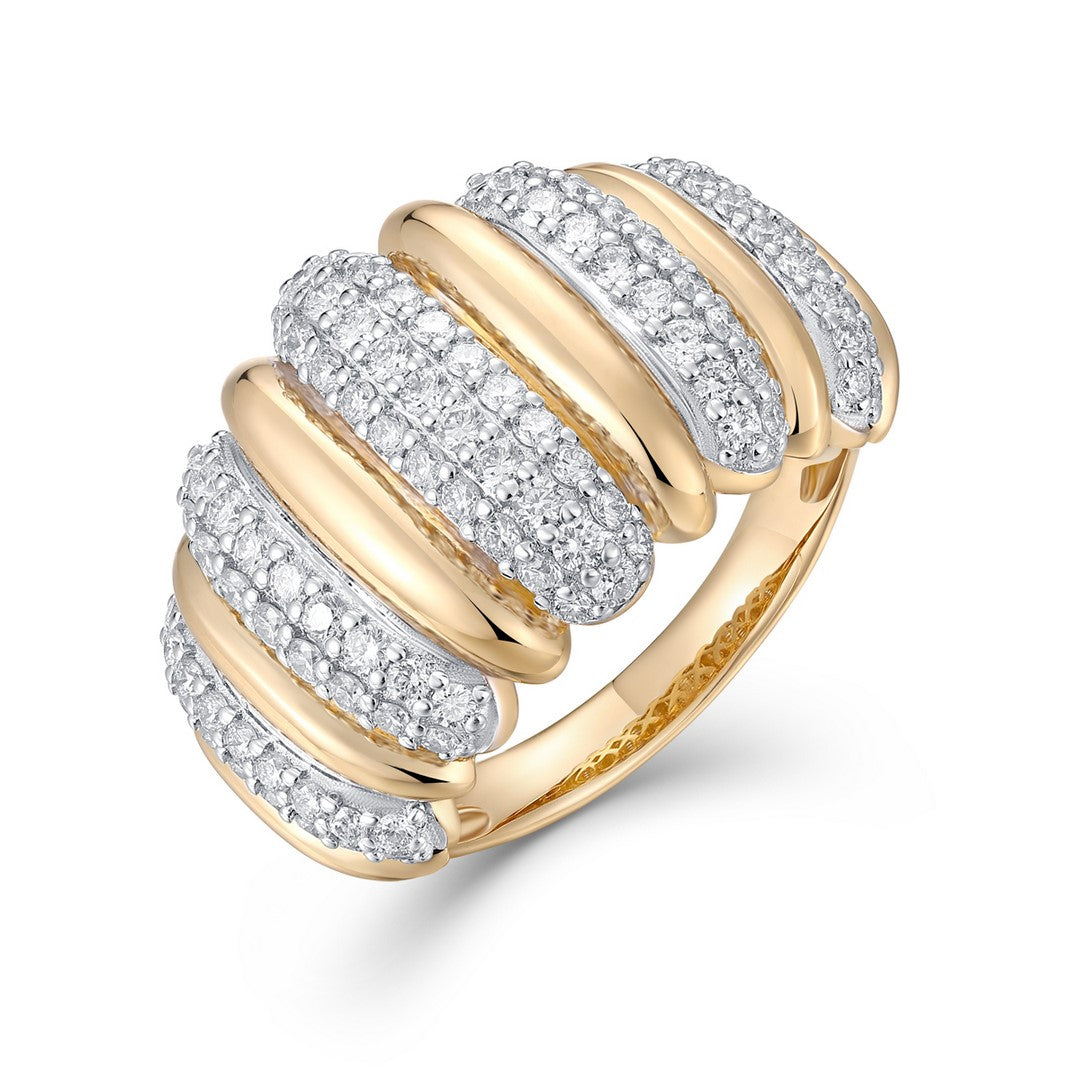 14K Yellow Gold Diamond Ring