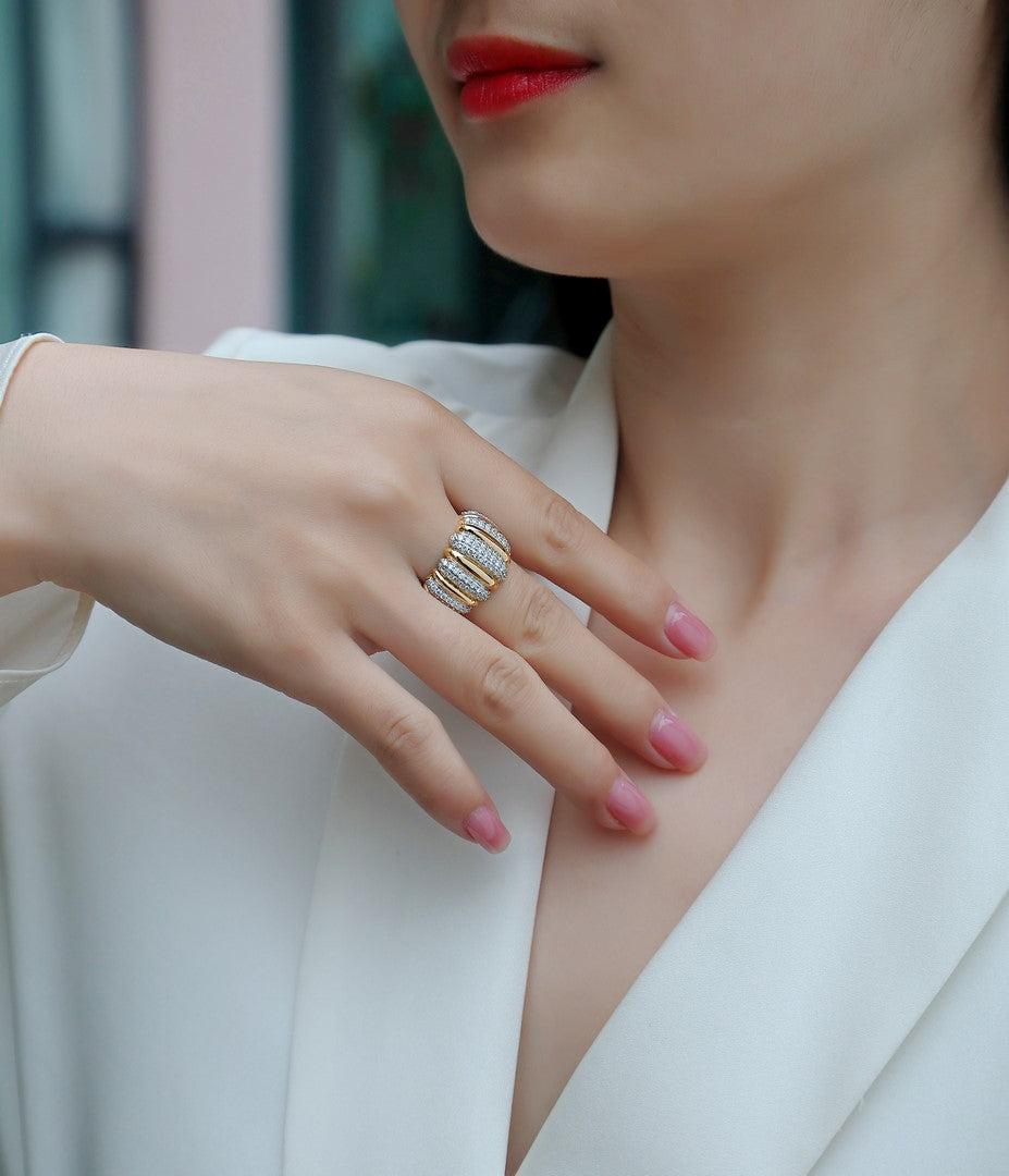 14K Yellow Gold Diamond Ring