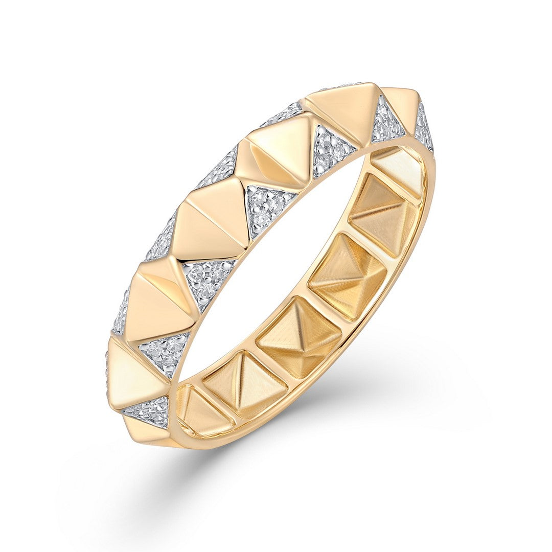 14K Yellow Gold Diamond Ring