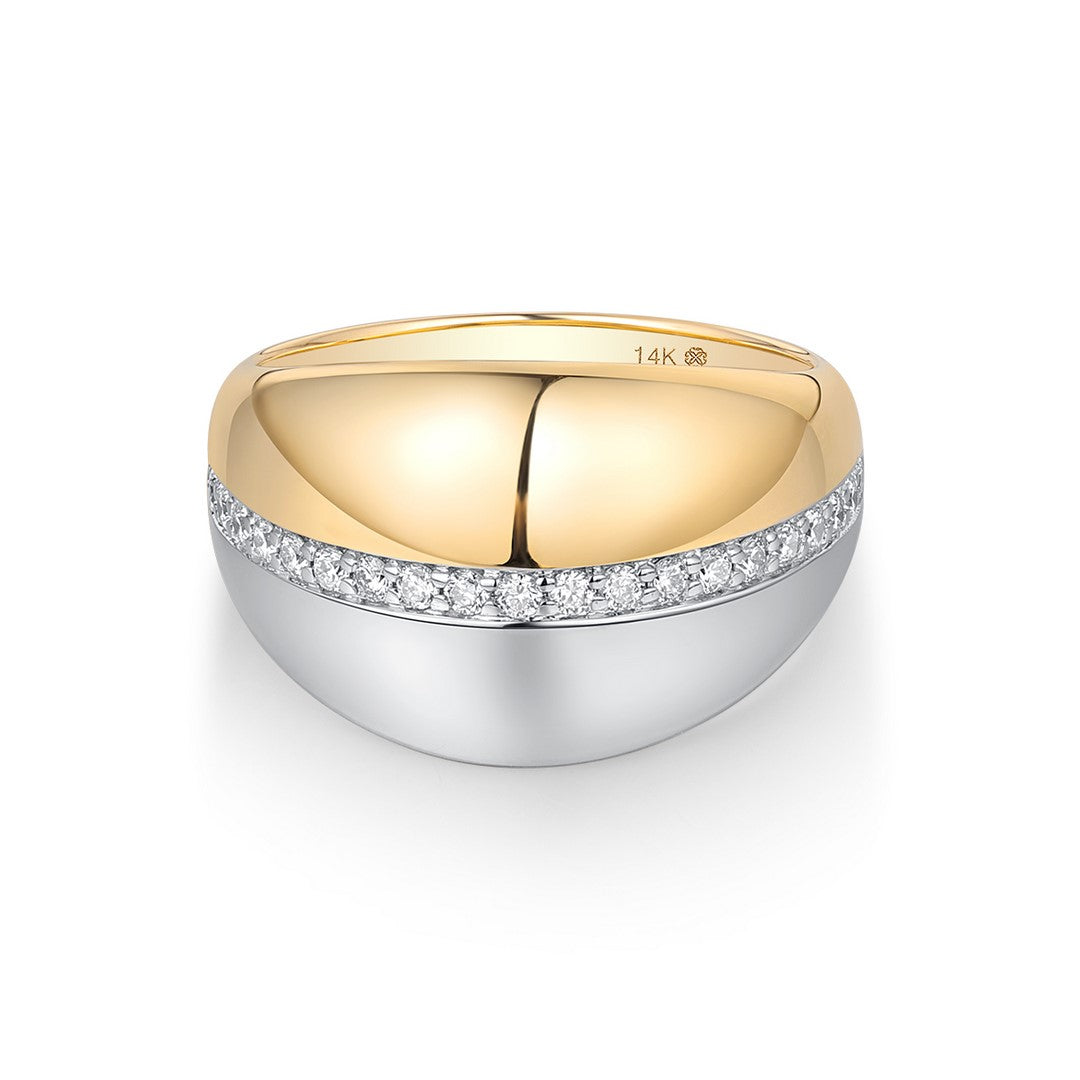 14K White Gold Diamond Ring
