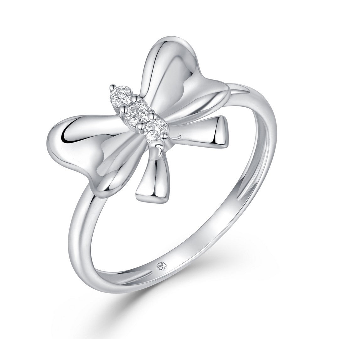 14K Gold Full-Cut Diamond Solitaire Ring