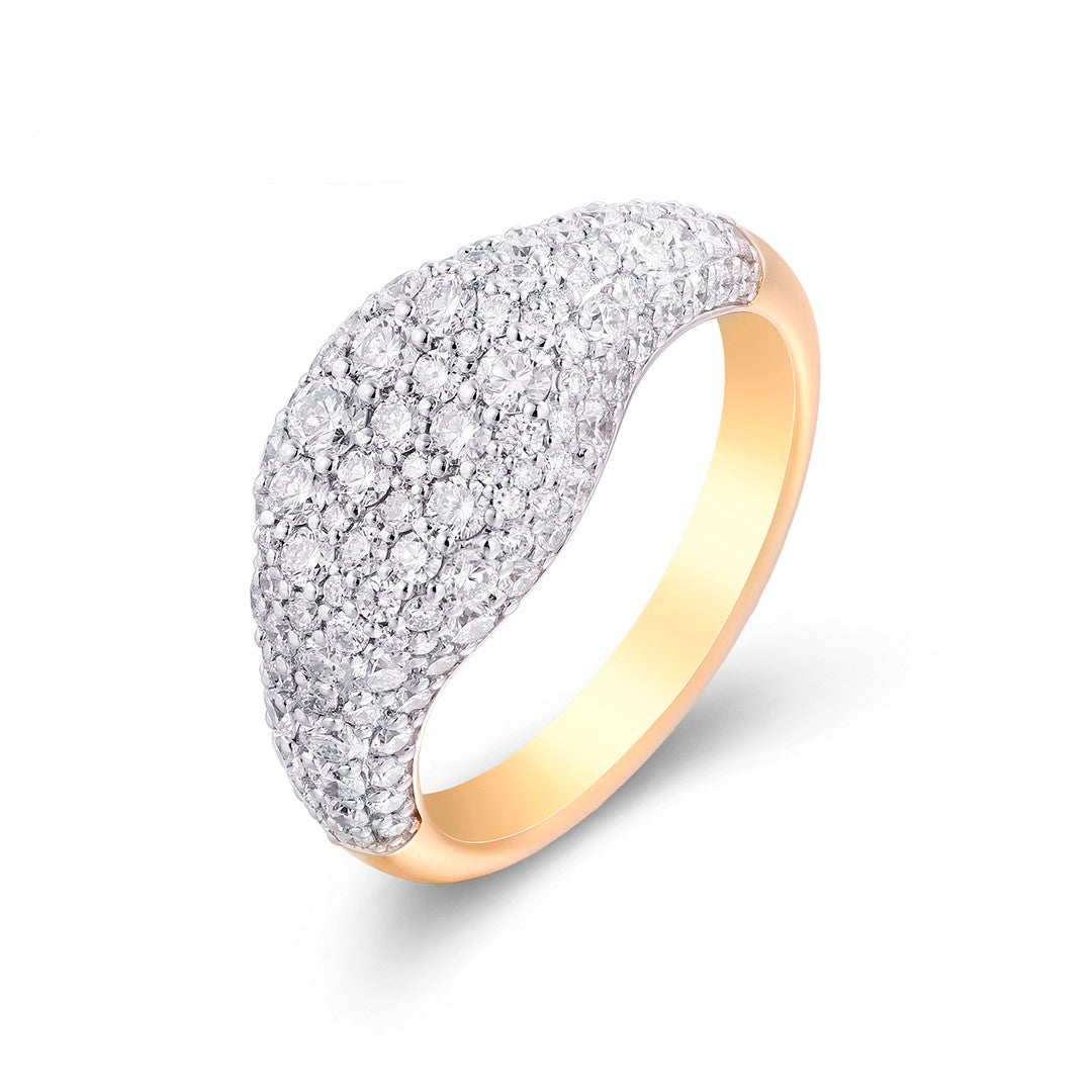 14K Yellow Gold Diamond Band Ring (1.65CT)