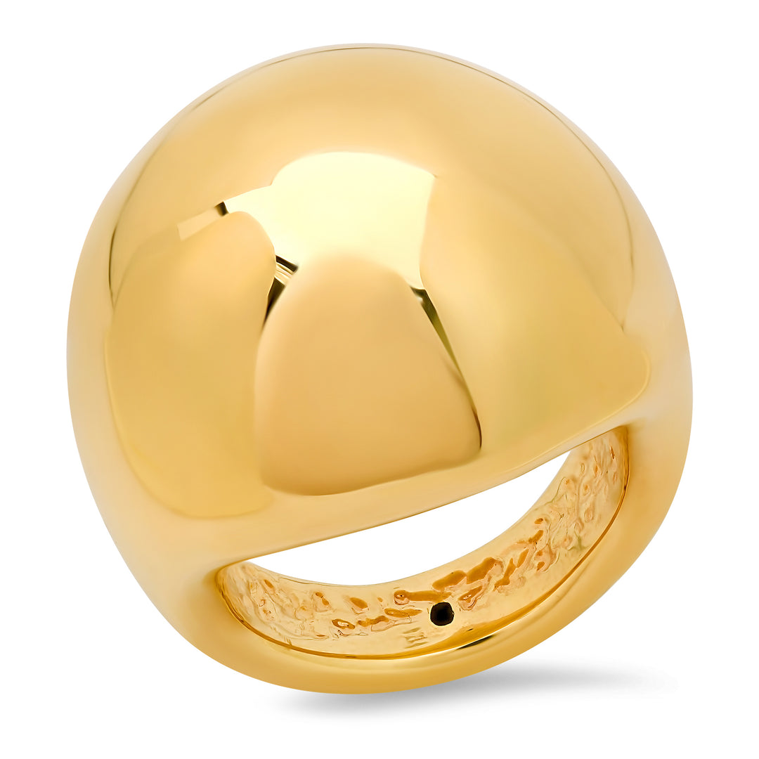 14K Yellow Gold Domed Ring