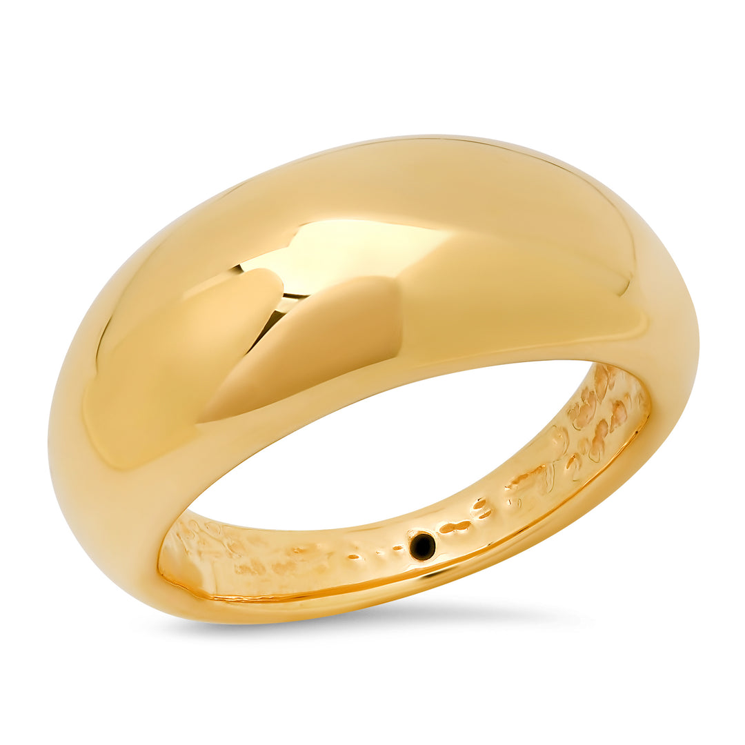 14K Yellow Gold Dome Ring