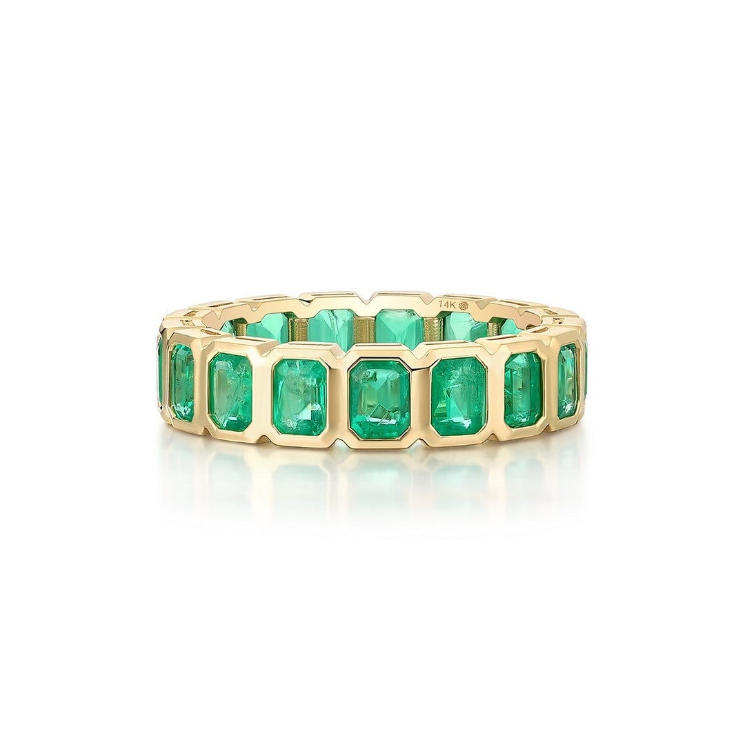 14K Yellow Gold Blue Sapphire Ring 4.55CT